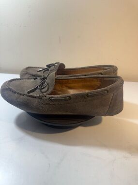 Vionic Virginia Dark Taupe Suede Women's Moccasin Loafers - Size 9
